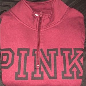 PINK logo sweater